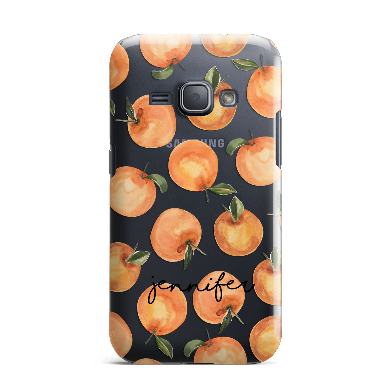 Personalised Oranges Name Samsung Galaxy J1 2016 Case