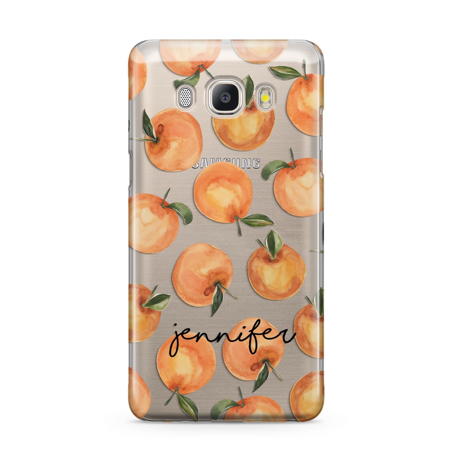 Personalised Oranges Name Samsung Galaxy J5 2016 Case