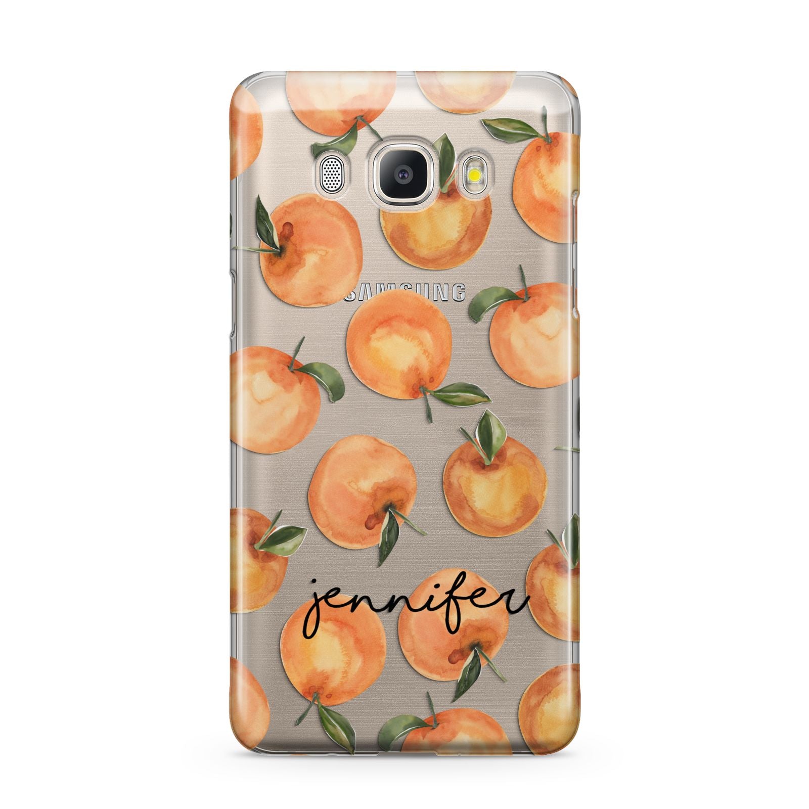 Personalised Oranges Name Samsung Galaxy J5 2016 Case