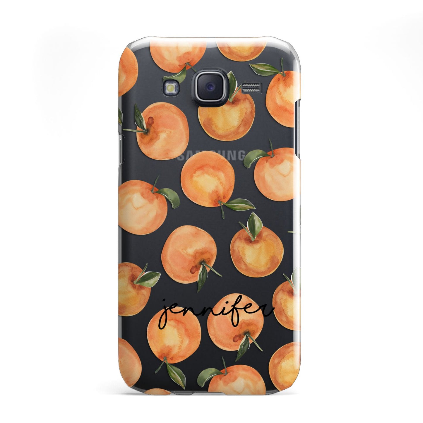 Personalised Oranges Name Samsung Galaxy J5 Case