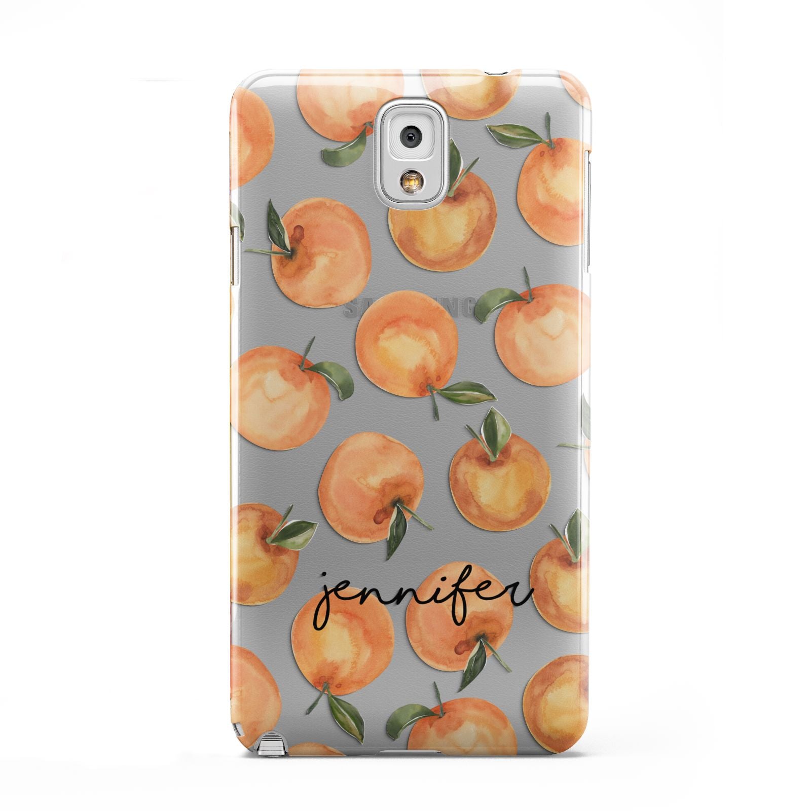 Personalised Oranges Name Samsung Galaxy Note 3 Case
