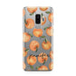 Personalised Oranges Name Samsung Galaxy S9 Plus Case on Silver phone