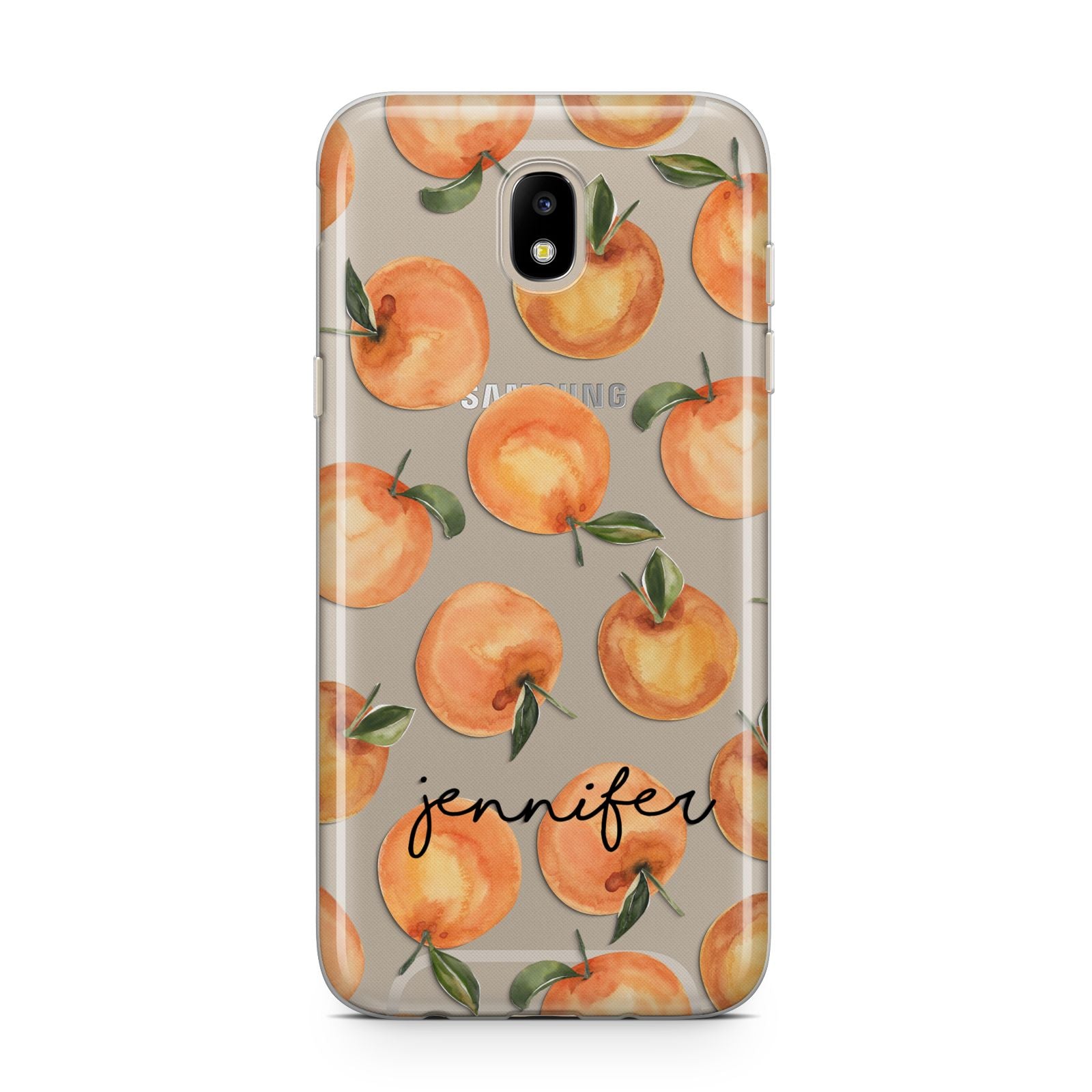Personalised Oranges Name Samsung J5 2017 Case
