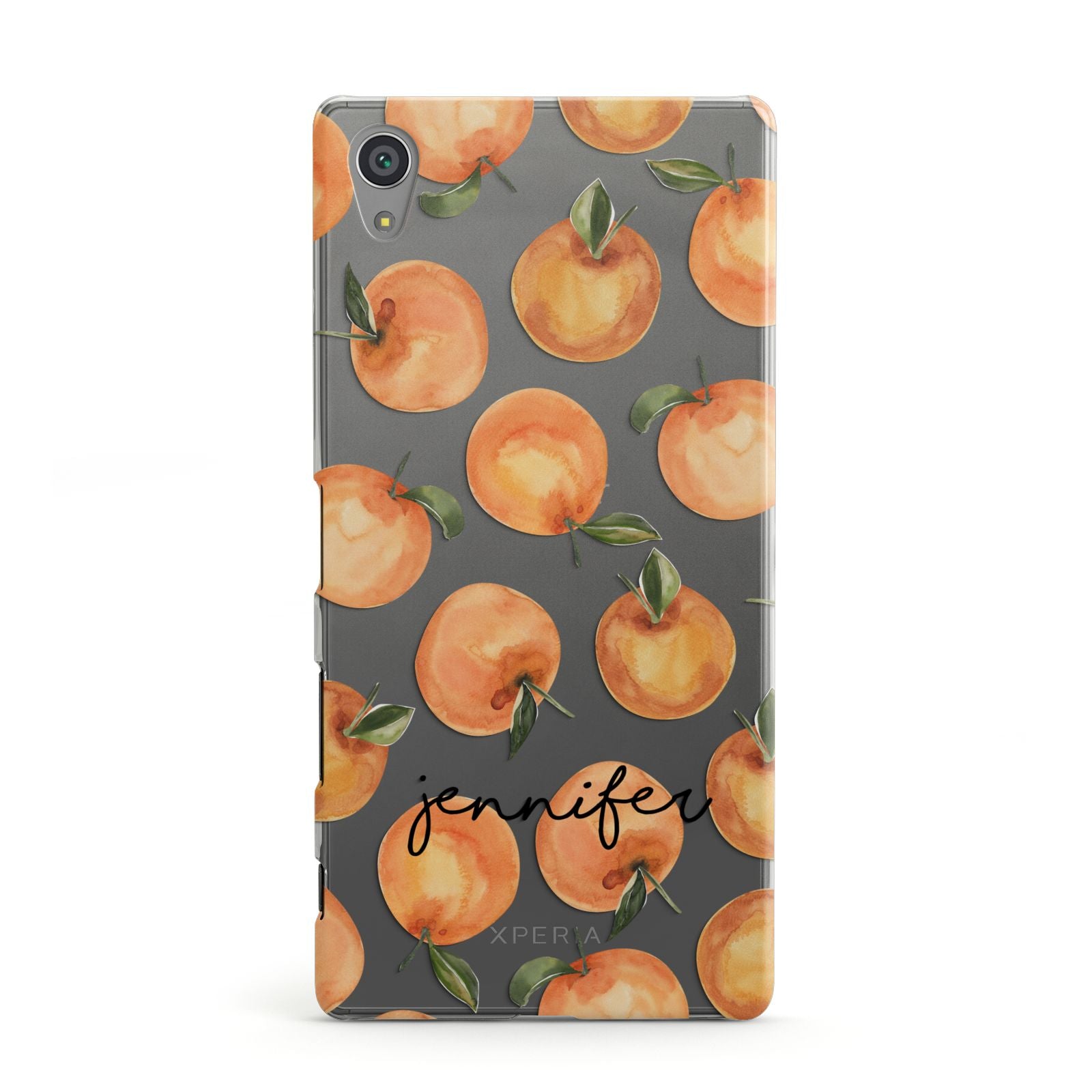 Personalised Oranges Name Sony Xperia Case