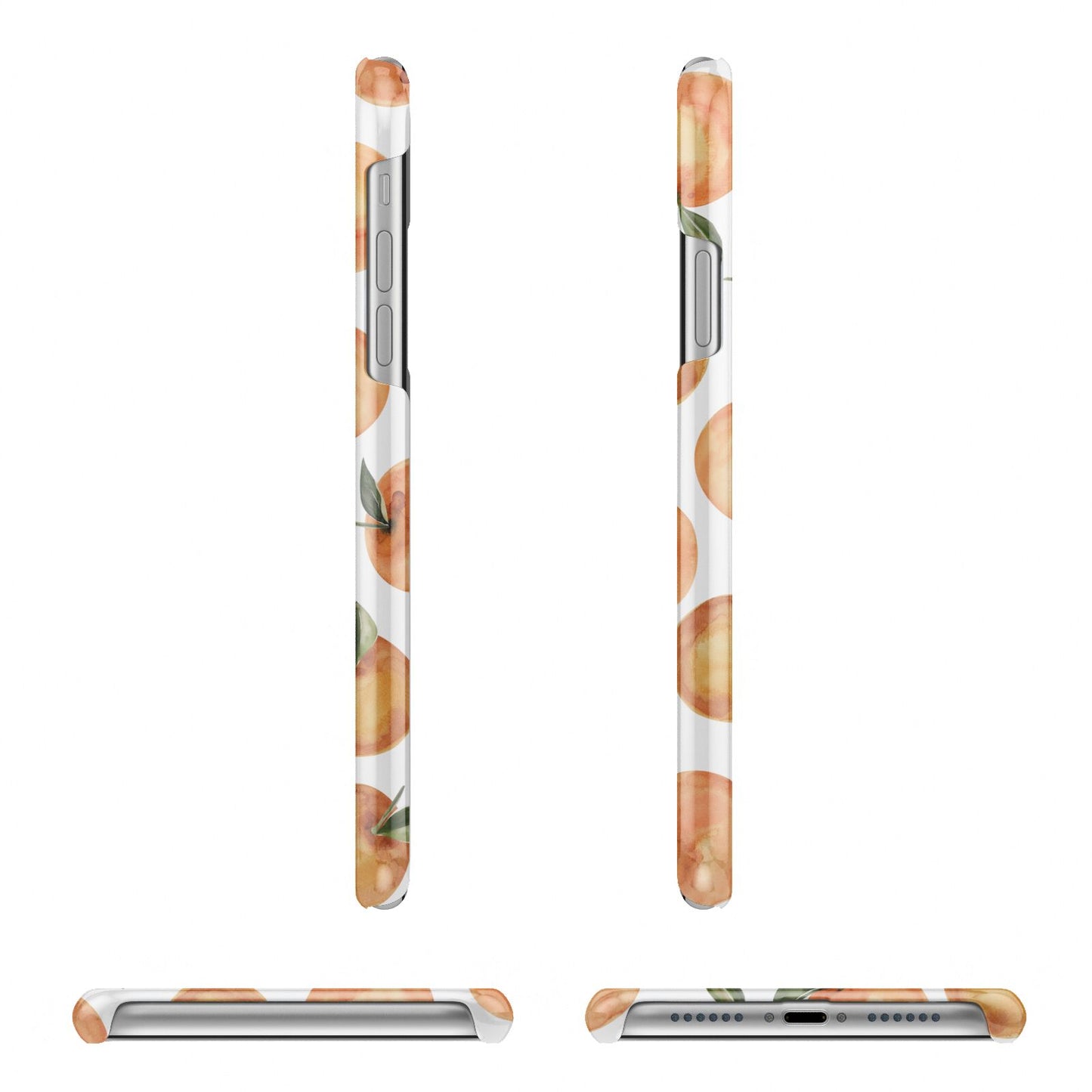 Personalised Oranges Name iPhone 11 Pro 3D Snap Case Angle Images