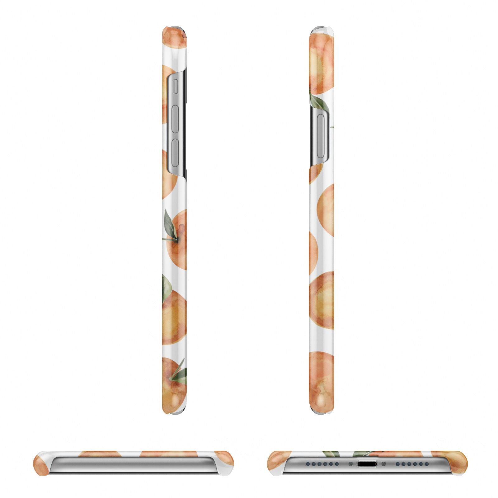 Personalised Oranges Name iPhone 11 Pro 3D Snap Case Angle Images