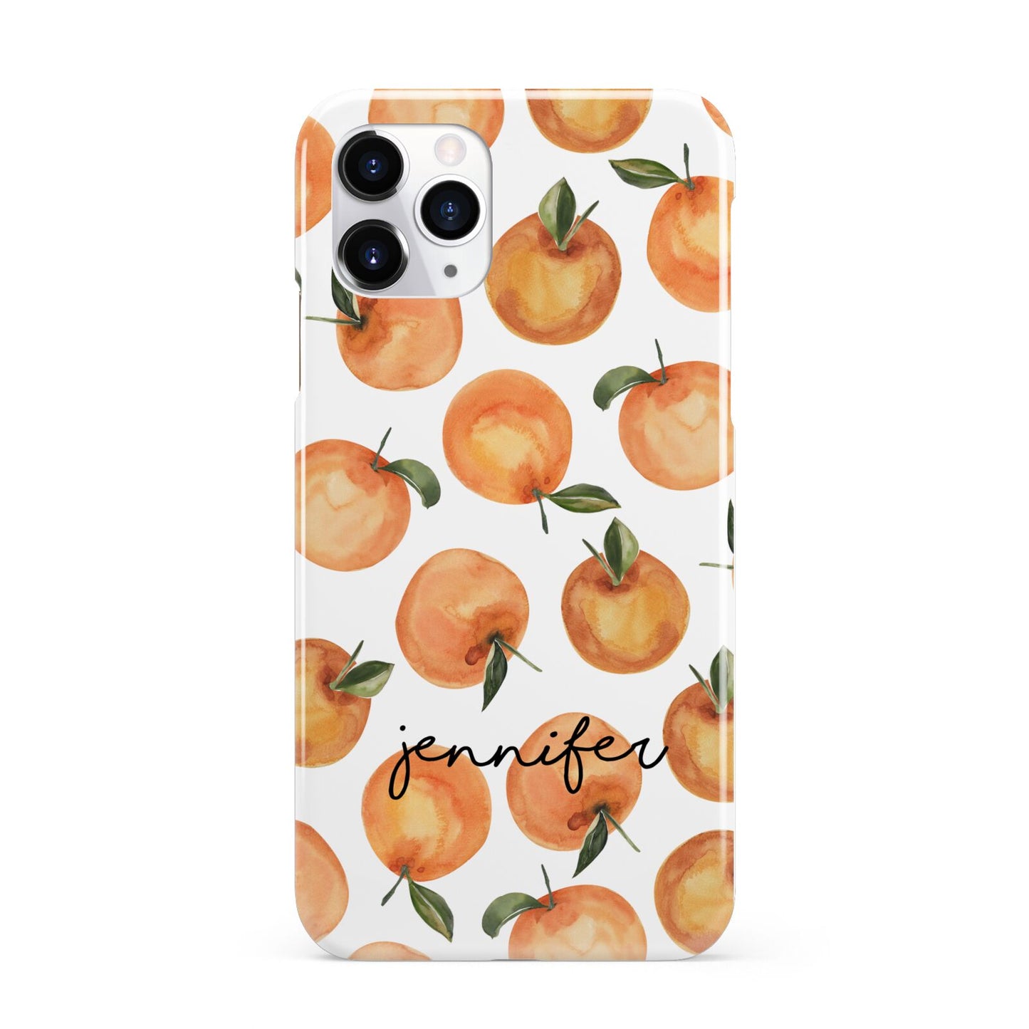 Personalised Oranges Name iPhone 11 Pro 3D Snap Case