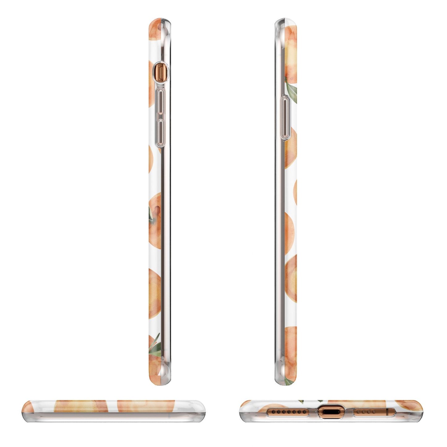 Personalised Oranges Name iPhone 11 Pro Max 3D Tough Case Angle Images