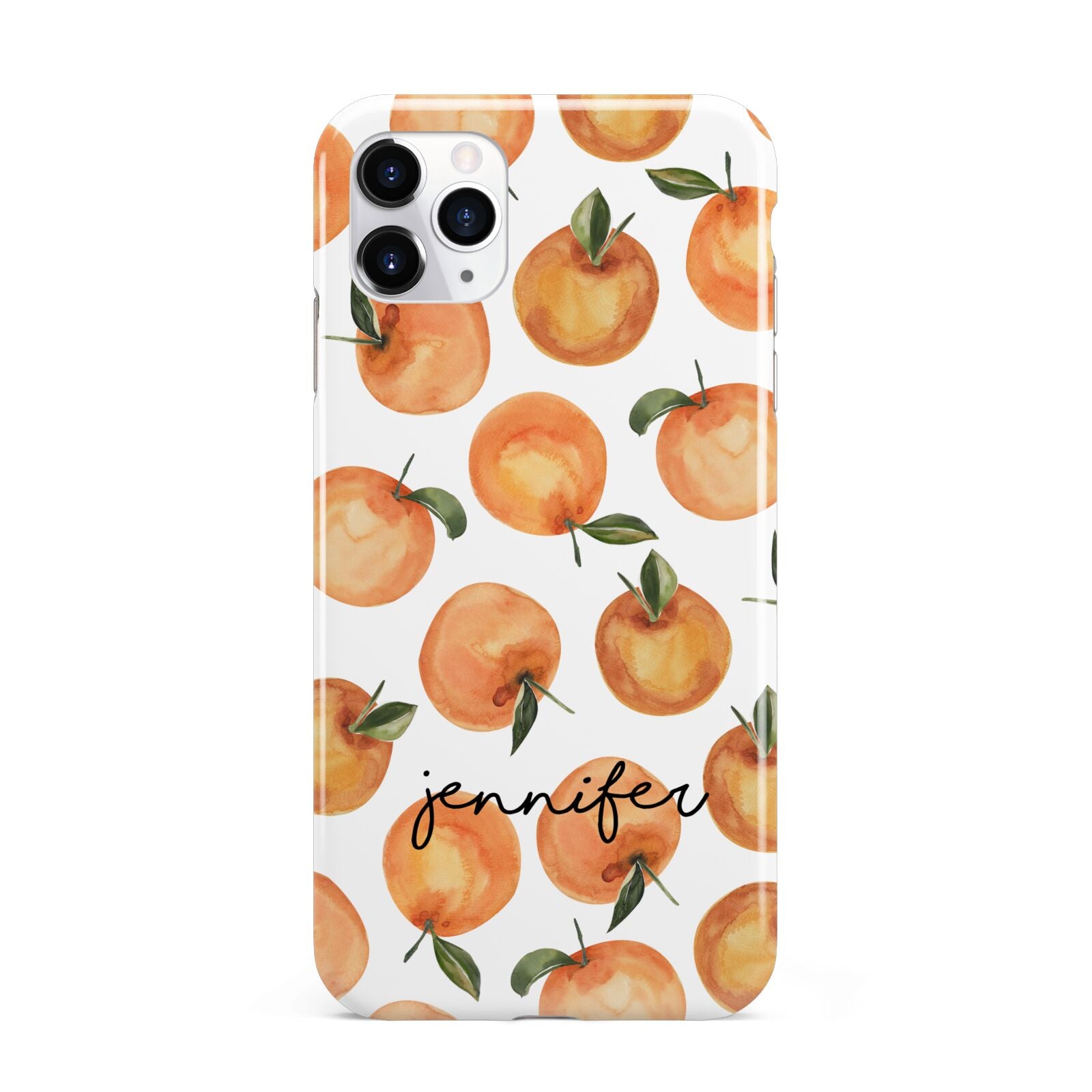 Personalised Oranges Name iPhone 11 Pro Max 3D Tough Case