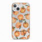 Personalised Oranges Name iPhone 13 TPU Impact Case with White Edges