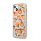 Personalised Oranges Name iPhone 14 Plus Glitter Tough Case Starlight Angled Image