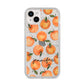Personalised Oranges Name iPhone 14 Plus Glitter Tough Case Starlight
