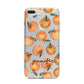 Personalised Oranges Name iPhone 7 Plus Bumper Case on Silver iPhone