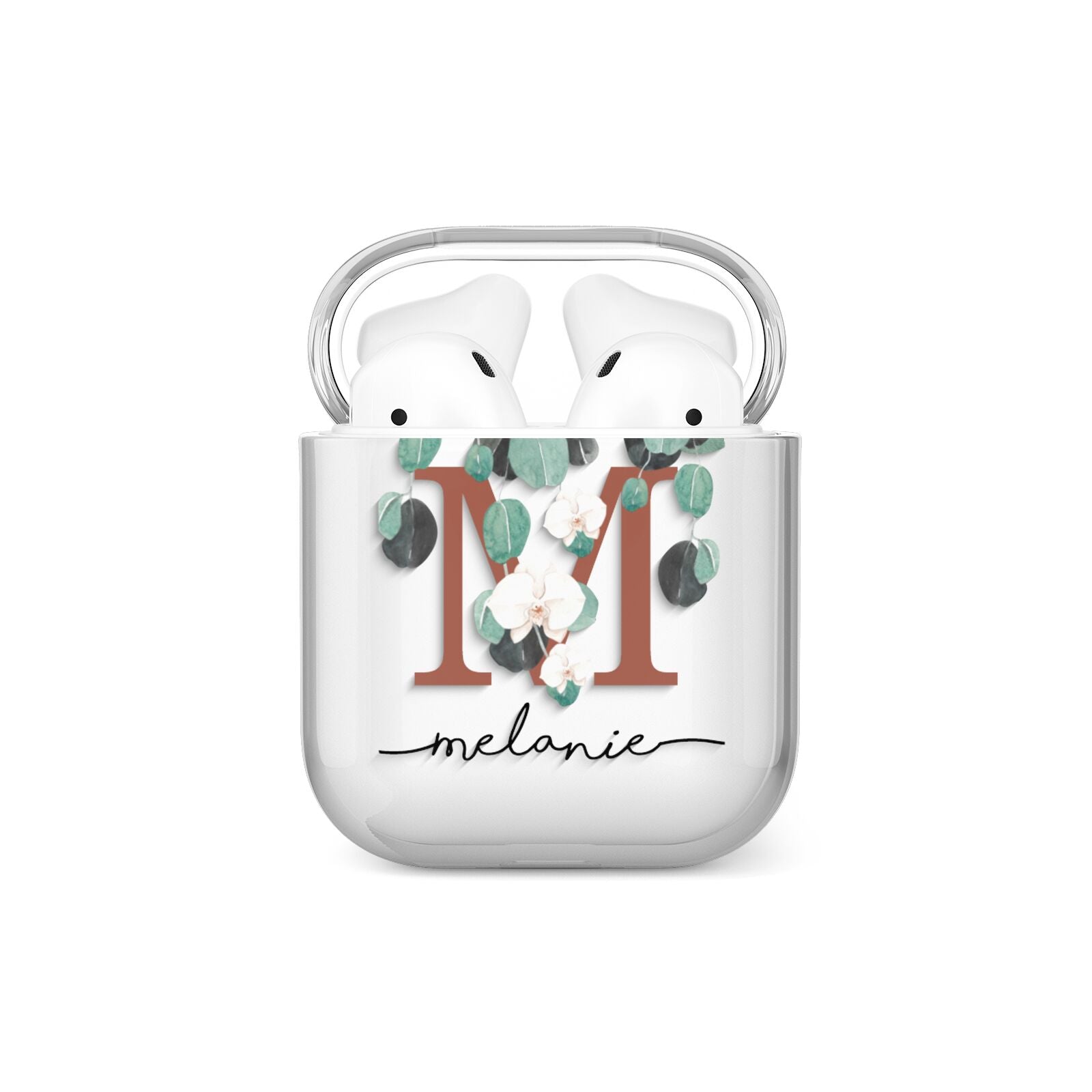 Personalised Orchid AirPods Case