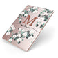 Personalised Orchid Apple iPad Case on Rose Gold iPad Side View