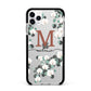 Personalised Orchid Apple iPhone 11 Pro Max in Silver with Black Impact Case