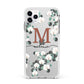 Personalised Orchid Apple iPhone 11 Pro Max in Silver with White Impact Case