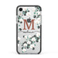 Personalised Orchid Apple iPhone XR Impact Case Black Edge on Silver Phone