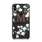 Personalised Orchid Apple iPhone Xs Max Impact Case Black Edge on Black Phone