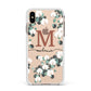 Personalised Orchid Apple iPhone Xs Max Impact Case White Edge on Gold Phone