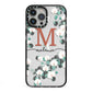 Personalised Orchid iPhone 13 Pro Max Black Impact Case on Silver phone