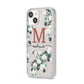 Personalised Orchid iPhone 14 Glitter Tough Case Starlight Angled Image