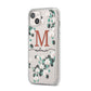 Personalised Orchid iPhone 14 Plus Clear Tough Case Starlight Angled Image