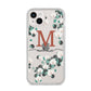 Personalised Orchid iPhone 14 Plus Clear Tough Case Starlight
