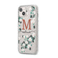 Personalised Orchid iPhone 14 Plus Glitter Tough Case Starlight Angled Image