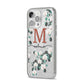 Personalised Orchid iPhone 14 Pro Max Glitter Tough Case Silver Angled Image
