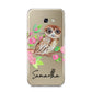 Personalised Owl Samsung Galaxy A5 2017 Case on gold phone
