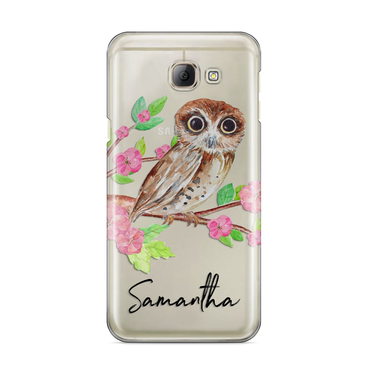 Personalised Owl Samsung Galaxy A8 2016 Case