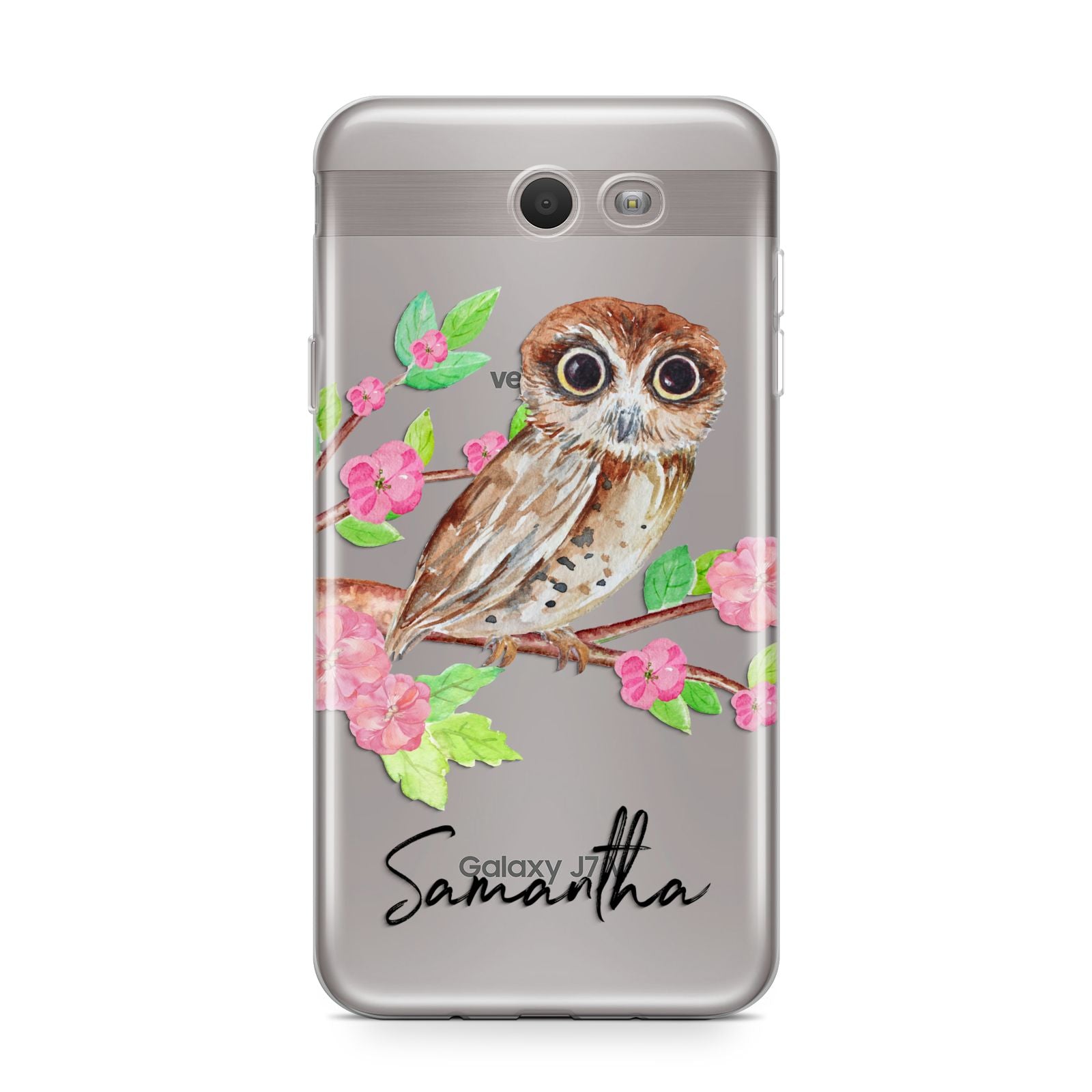 Personalised Owl Samsung Galaxy J7 2017 Case