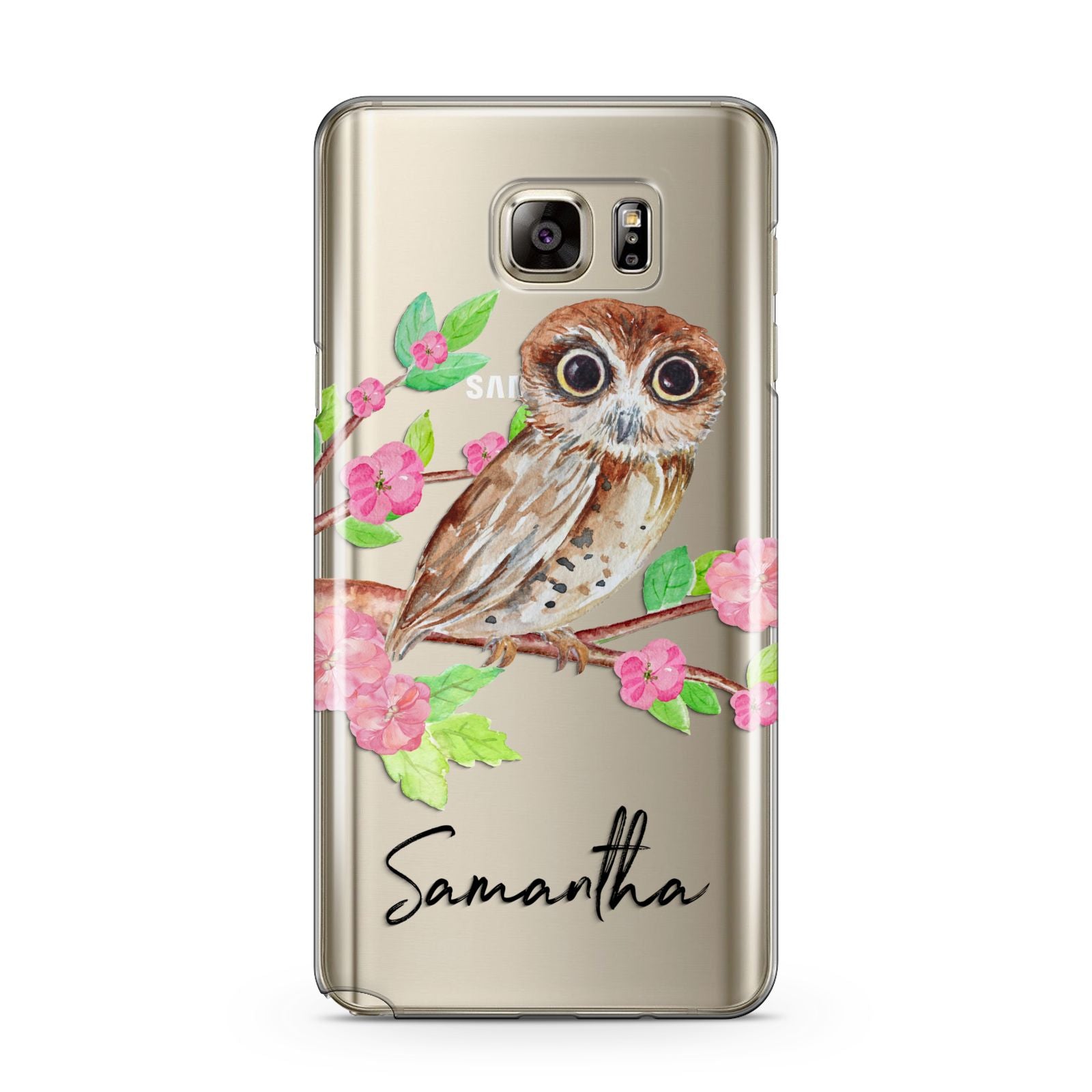 Personalised Owl Samsung Galaxy Note 5 Case