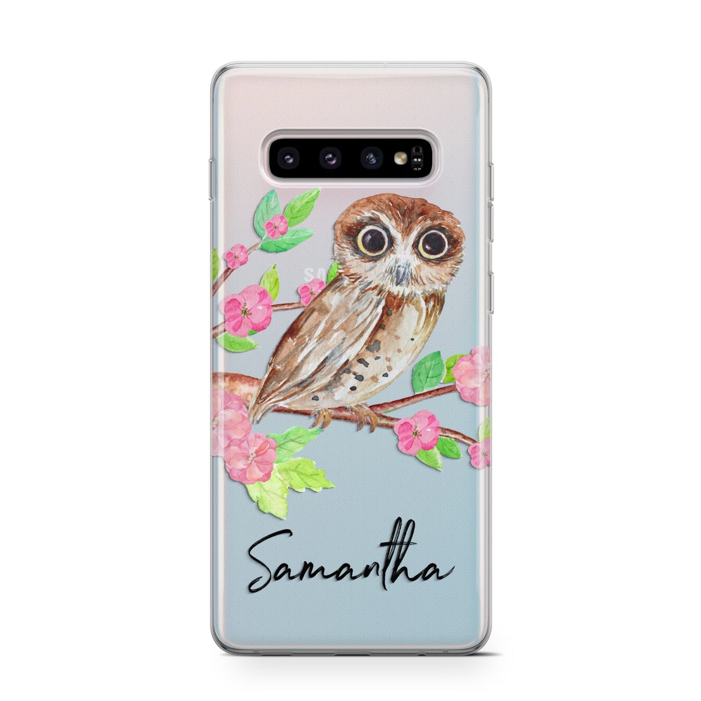 Personalised Owl Samsung Galaxy S10 Case