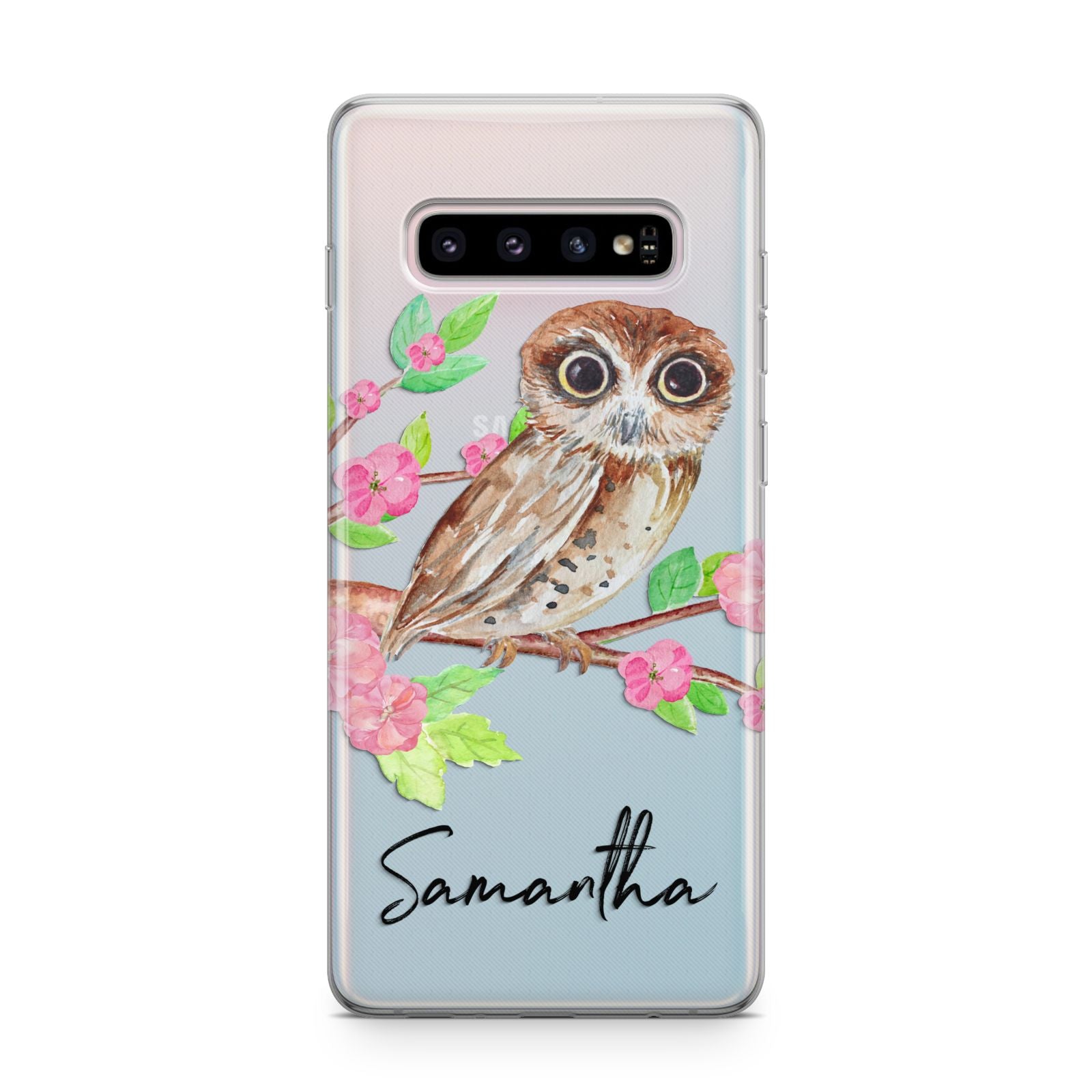 Personalised Owl Samsung Galaxy S10 Plus Case
