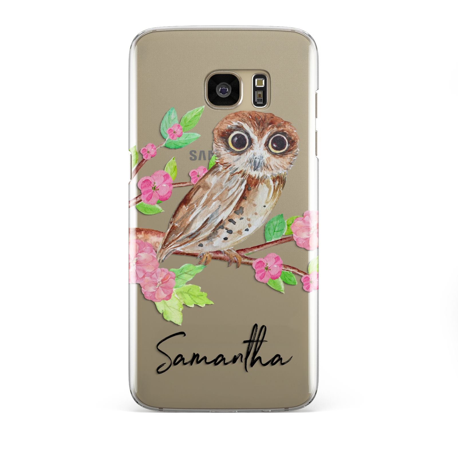 Personalised Owl Samsung Galaxy S7 Edge Case
