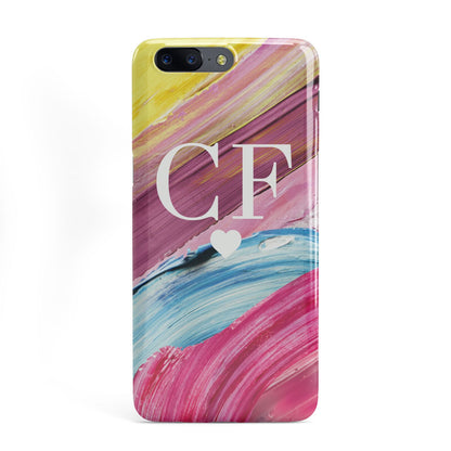 Personalised Paint Brush Initials OnePlus Case