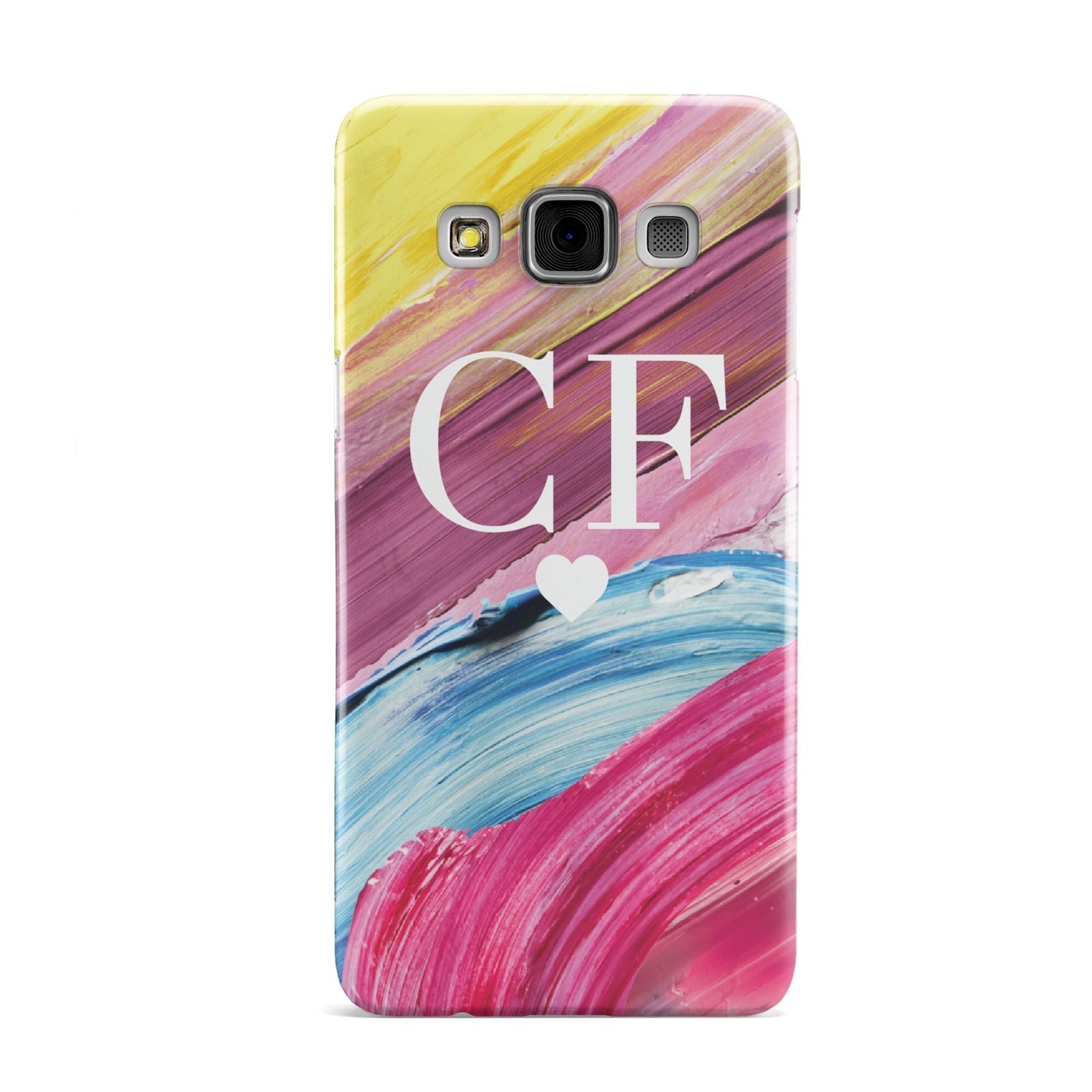 Personalised Paint Brush Initials Samsung Galaxy A3 Case