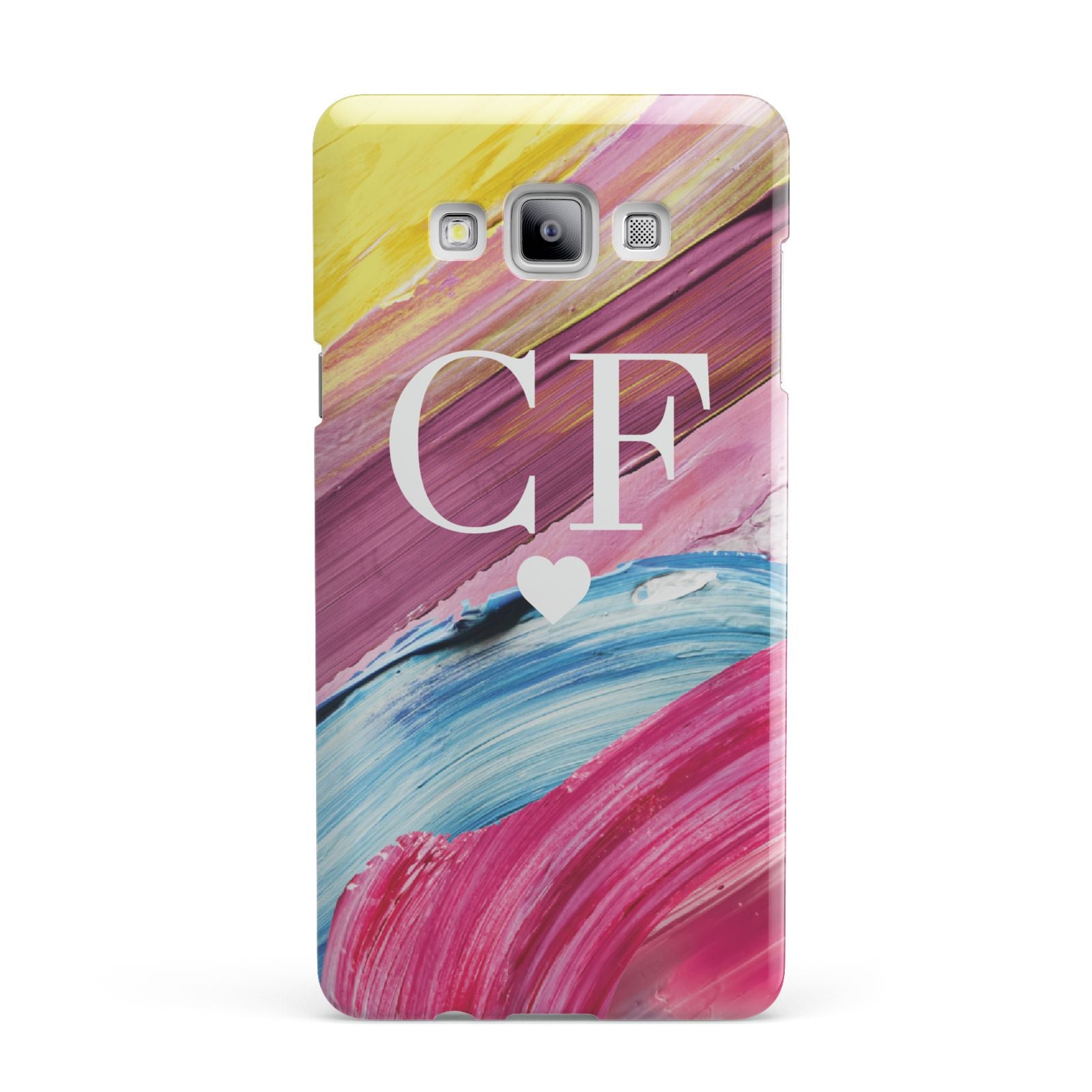 Personalised Paint Brush Initials Samsung Galaxy A7 2015 Case
