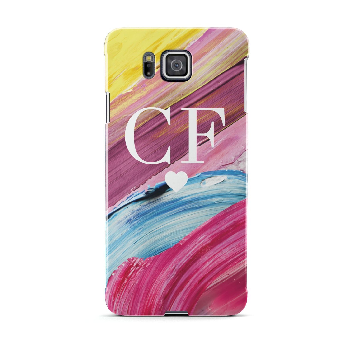 Personalised Paint Brush Initials Samsung Galaxy Alpha Case
