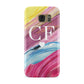 Personalised Paint Brush Initials Samsung Galaxy Case