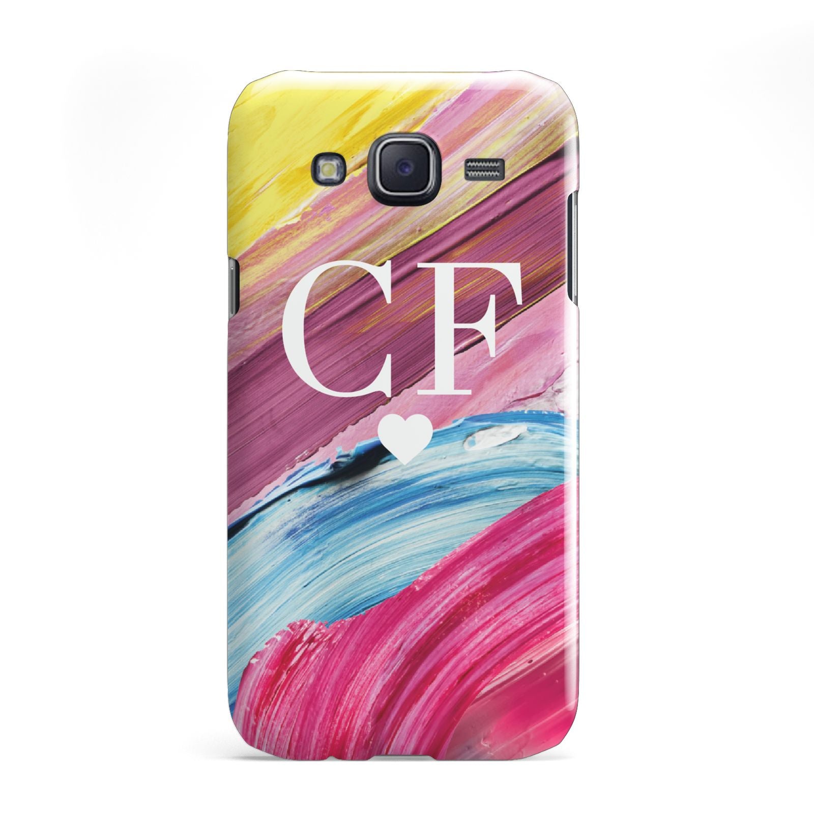 Personalised Paint Brush Initials Samsung Galaxy J5 Case