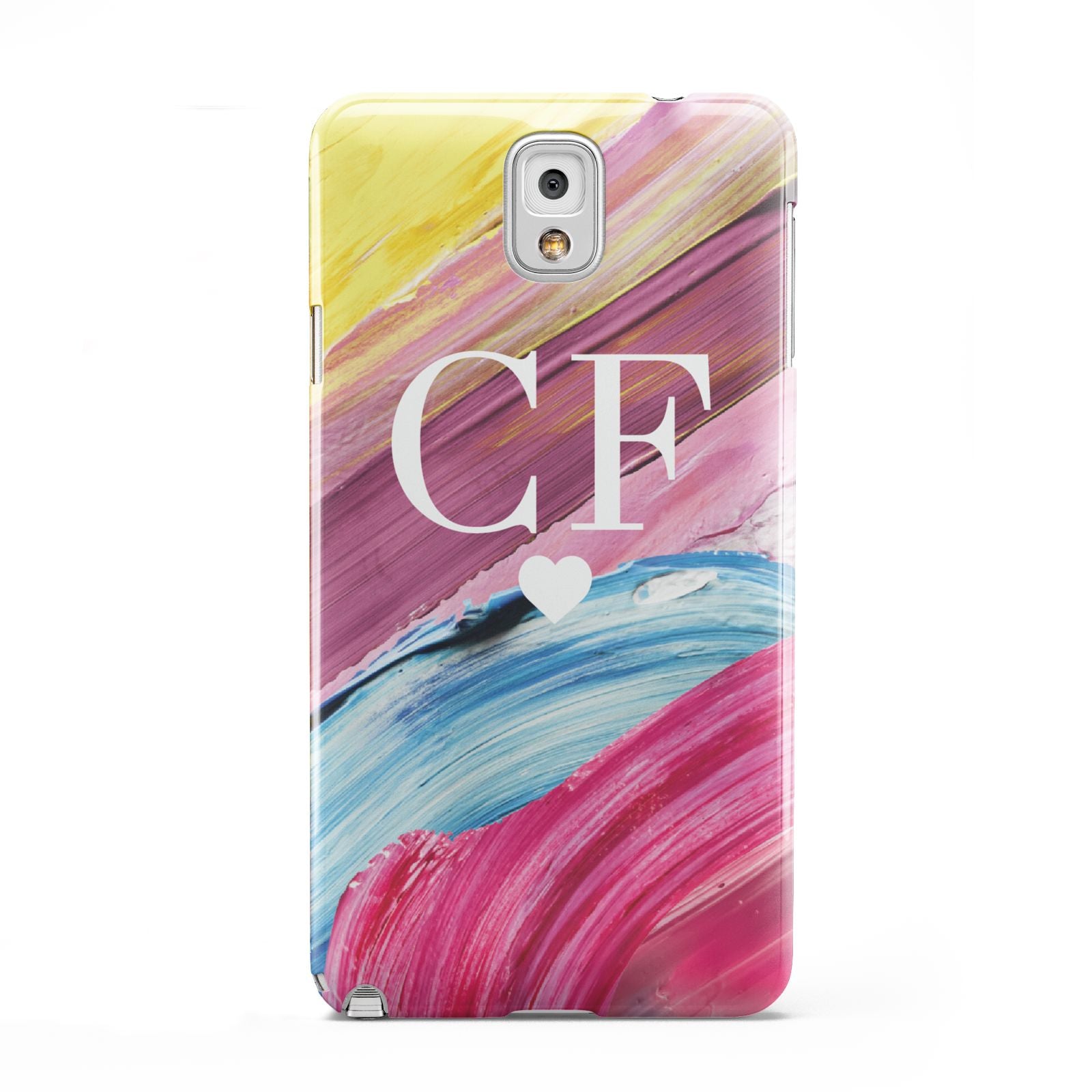 Personalised Paint Brush Initials Samsung Galaxy Note 3 Case