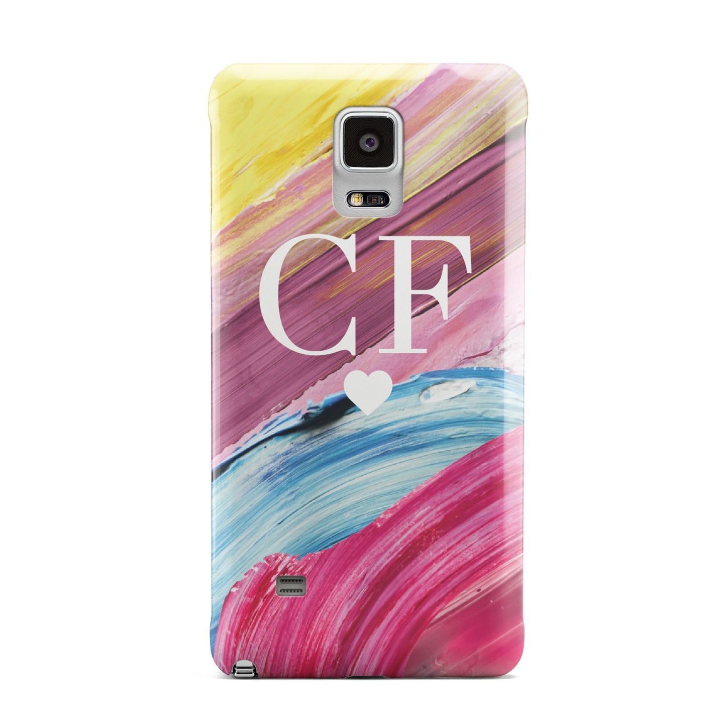 Personalised Paint Brush Initials Samsung Galaxy Note 4 Case