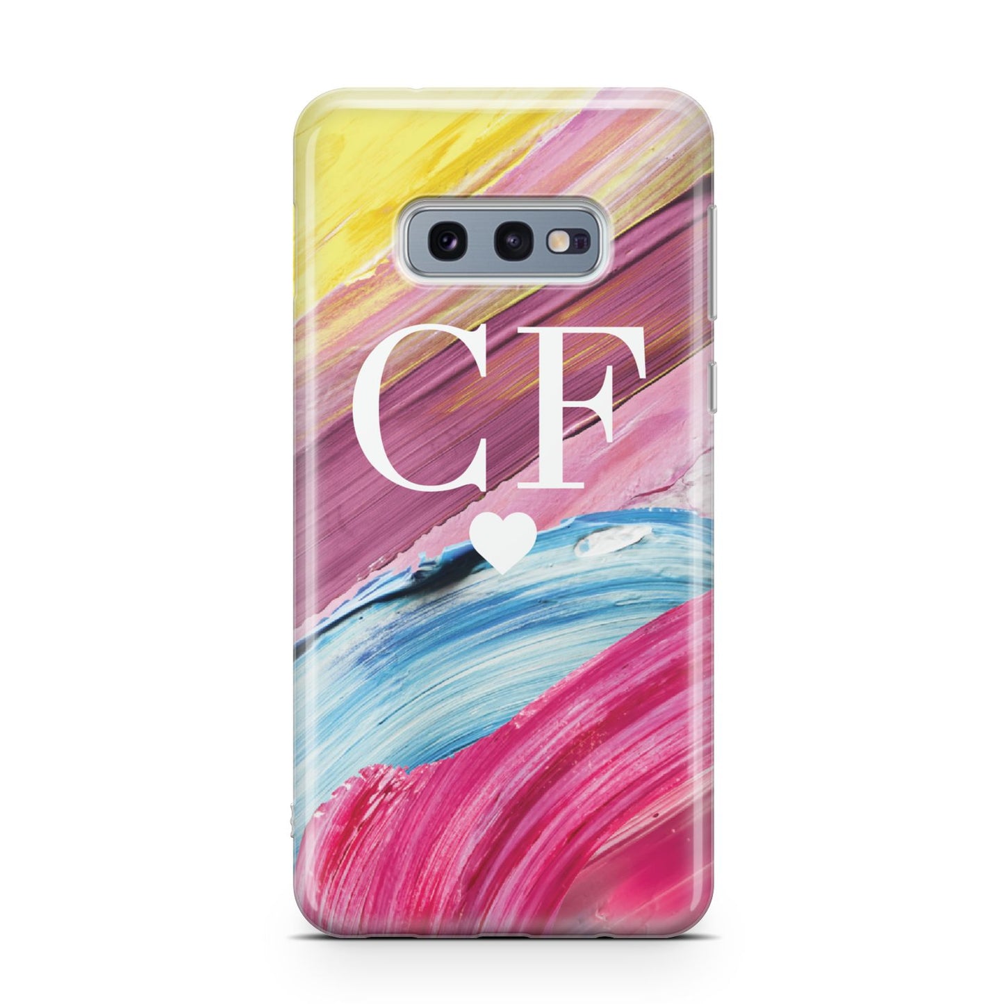 Personalised Paint Brush Initials Samsung Galaxy S10E Case