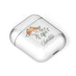 Personalised Pair of Robins AirPods Case Laid Flat