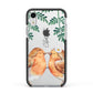 Personalised Pair of Robins Apple iPhone XR Impact Case Black Edge on Silver Phone