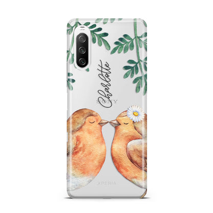 Personalised Pair of Robins Sony Xperia 10 III Case