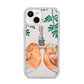 Personalised Pair of Robins iPhone 14 Clear Tough Case Starlight